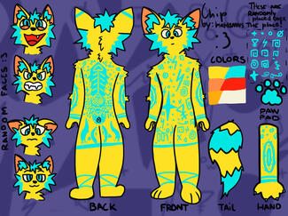 Although old (2023/4) is still a good example what to expect from a ref sheet potentially depending on the character design.